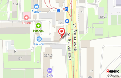 ФорБанк на улице Багратиона на карте