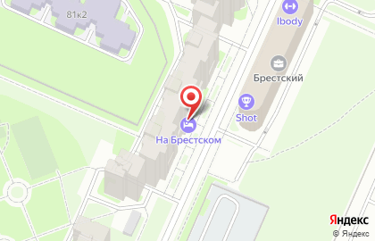 На Брестском на карте