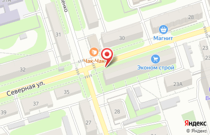 Торговая компания Природный Источник на Северной улице на карте