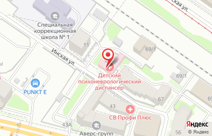 Новосибирский областной детский клинический психоневрологический диспансер в Новосибирске на карте