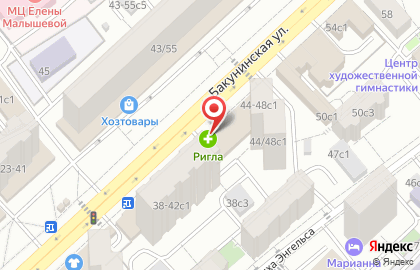 Аптека Ригла в Москве на карте