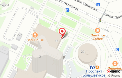 Бургерная Burger Syndicate на проспекте Большевиков на карте