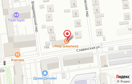 Мир Шашлыка во Владимирском переулке на карте