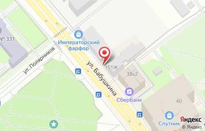 Балтбет на улице Бабушкина на карте