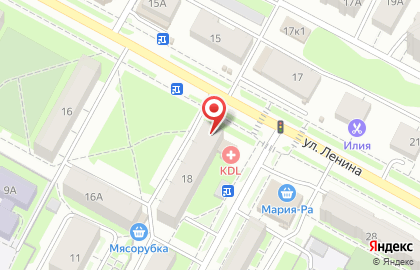 Парикмахерская Дуэт на улице Ленина на карте