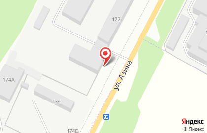 Автосервис Автолекарь на улице Азина на карте