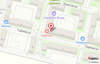 Диагностический центр LabQuest на Садовой улице на карте