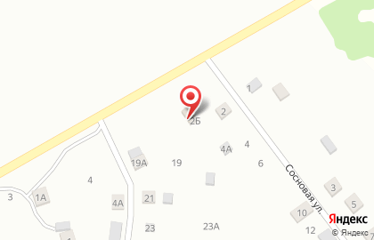 Шиномонтажная мастерская на Сосновой улице на карте