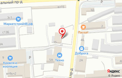 Сфера в Липецке на карте