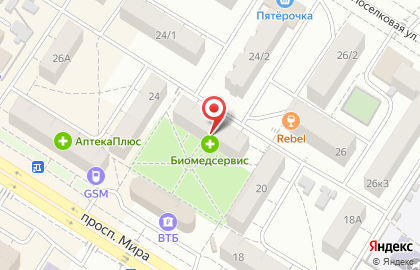 Аптека Аптека Биомедсервис в Омске на карте