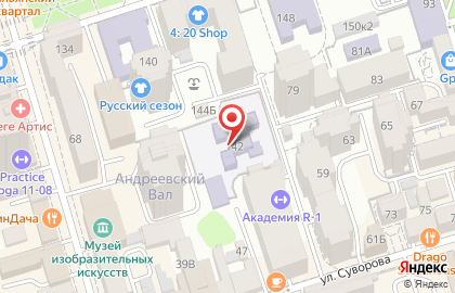 Детский сад №285 на улице Суворова на карте
