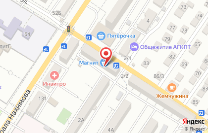 Банкомат ФКБ Петрокоммерц в Астрахани на карте