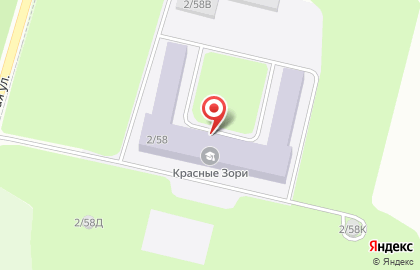 Красные Зори на карте