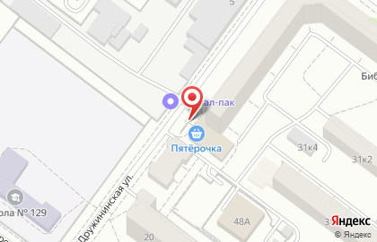 Супермаркет Пятёрочка на Билимбаевской улице на карте