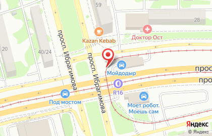 Автомойка Мойдодыр на проспекте Ямашева, 28А/1 на карте