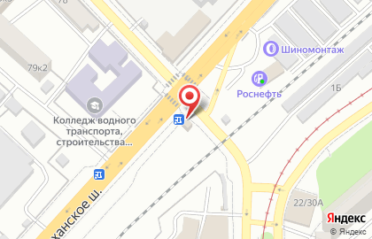 Магазин по продаже фастфудной продукции в Заводском районе на карте