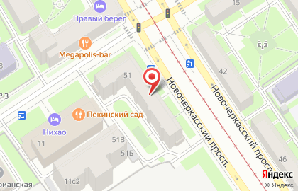 Супермаркет Магнит на Новочеркасском проспекте на карте
