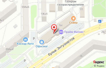 Оконная компания Schtern на бульваре Энтузиастов на карте