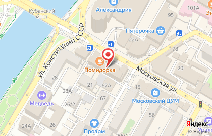 Христофор на Московской улице на карте