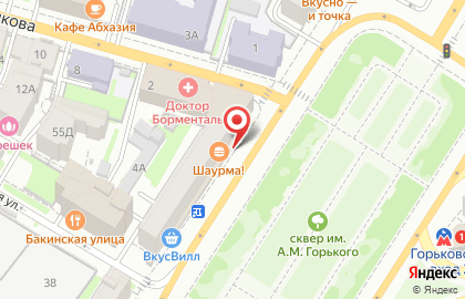 Специализированный магазин П на улице Максима Горького на карте