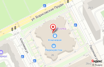 КОРАЛ ТРЕВЕЛ на улице Борисовские Пруды на карте