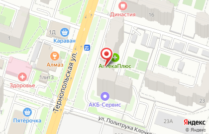 Ортопедический салон Авионика на Тернопольской улице на карте