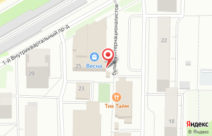 Банкомат СберБанк на бульваре Интернационалистов, 25 на карте