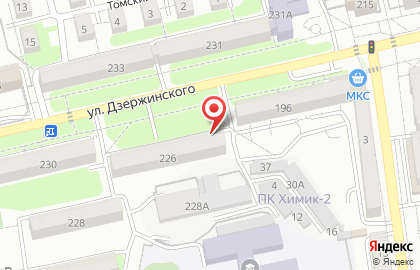 Детско-юношеский центр Патриот на улице Дзержинского на карте