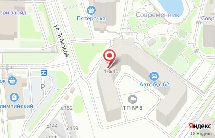 Кафе Мука на улице Зубковой на карте