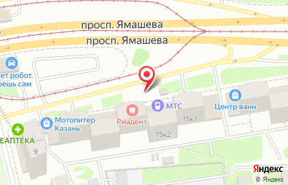 Магазин автотоваров Автомаг-Сточка на проспекте Ямашева на карте