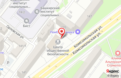 Центр общественной безопасности МКУ в Октябрьском районе на карте
