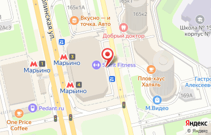 Сеть фитнес-клубов ALEX fitness на Люблинской улице на карте