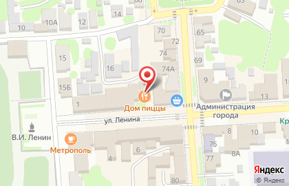 Пиццерия Дом пиццы в Скопине на карте