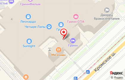 Ресторан Торжеств, ЗАО ГРИНН на карте