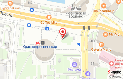Киоск печатной продукции Краснопресненское агентство печати на Конюшковской улице на карте