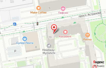 Продовольственный магазин в Москве на карте