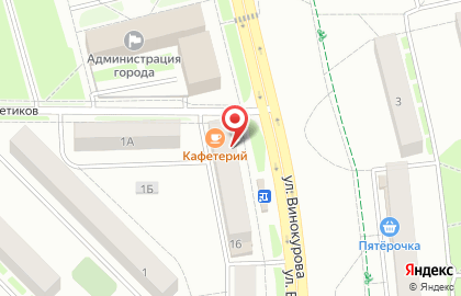 ЗАО Банкомат, Банк ВТБ 24 на улице Винокурова на карте