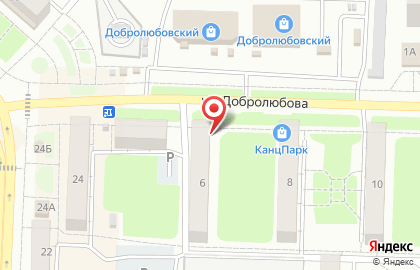 Магазин Селена на улице Добролюбова на карте