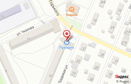Универсам Лукошко на Трудовой улице на карте