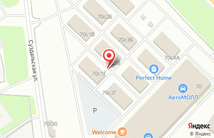 Компания Крепко-НН на Суздальской улице на карте