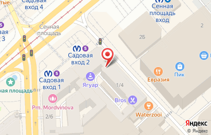 Сеть ювелирных магазинов Платина Кострома на метро Пушкинская на карте