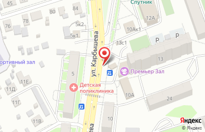 Киоск Турецкая шаурма на углях на улице Карбышева на карте