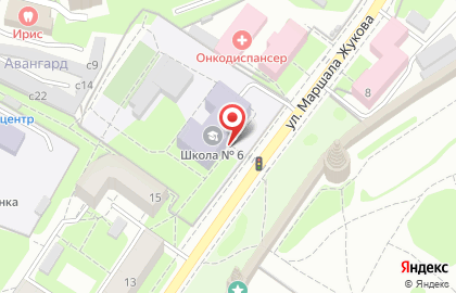 Участковая избирательная комиссия №563 на улице Маршала Жукова на карте