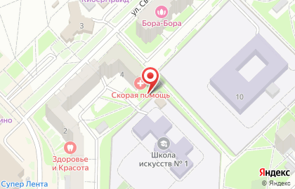 Продуктовый магазин Аленка в Центральном районе на карте