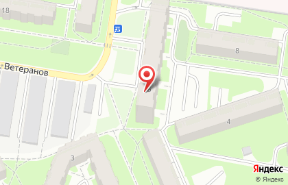 Аптечный пункт на улице Ветеранов на карте
