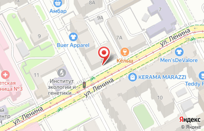 Крона на улице Ленина на карте