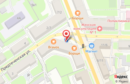 Киоск Старорусская мельница на Большой Санкт-Петербургской улице на карте