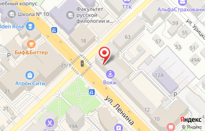 Много цветов на улице Ленина на карте