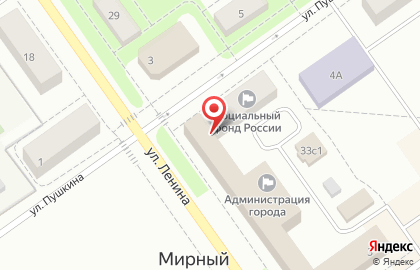 СберБанк России на улице Ленина на карте