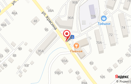 Сеть водоматов Ключ здоровья на улице Красина на карте